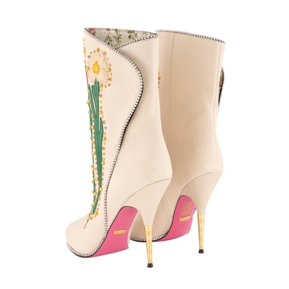 Gucci Fosca Floral Boots - Picture 2 of 16